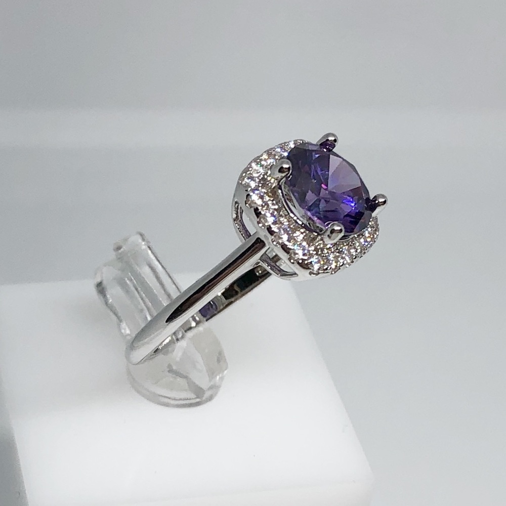 Sterling silver Amethyst  ring - Picture 5 of 8